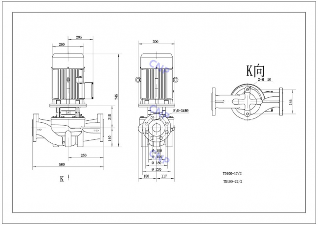 Насос CNP TD 100-17/2