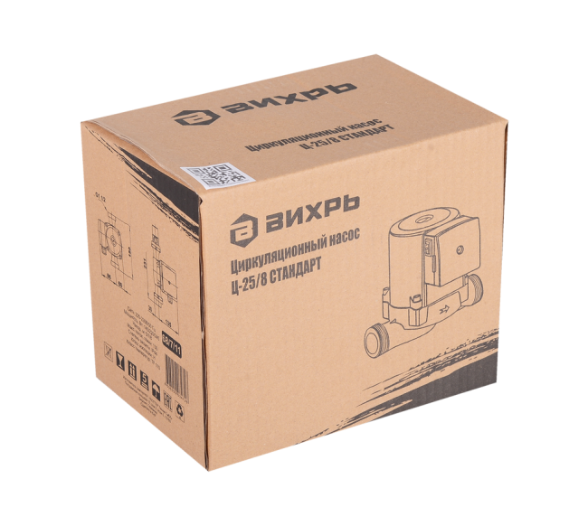 Циркуляционный насос отопления ВИХРЬ Ц-25/8 СТАНДАРТ