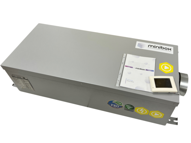 Канальная установка с электрическим нагревом Minibox.E-300-FKO.PREMIUM Вентилятор EC EbmPapst (Германия) в Ростове-на-Дону