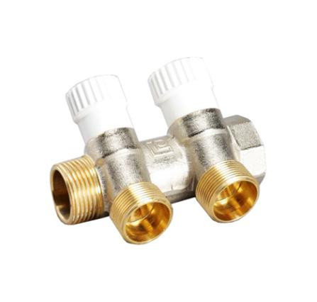 Коллектор LUXOR 2-х ходовой коллектор с перекрывающими кранами CP 452 G1xG3/4 EK (68513502) в Ростове-на-Дону