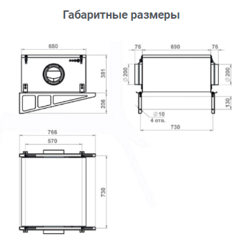 Канальная установка с электрическим нагревом Minibox.Е-850.PREMIUM в Ростове-на-Дону