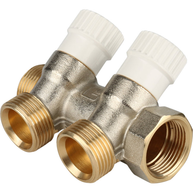 Коллектор распределительный STOUT 3/4", 2 отвода 3/4"ЕК (SMB 6851 343402) в Ростове-на-Дону