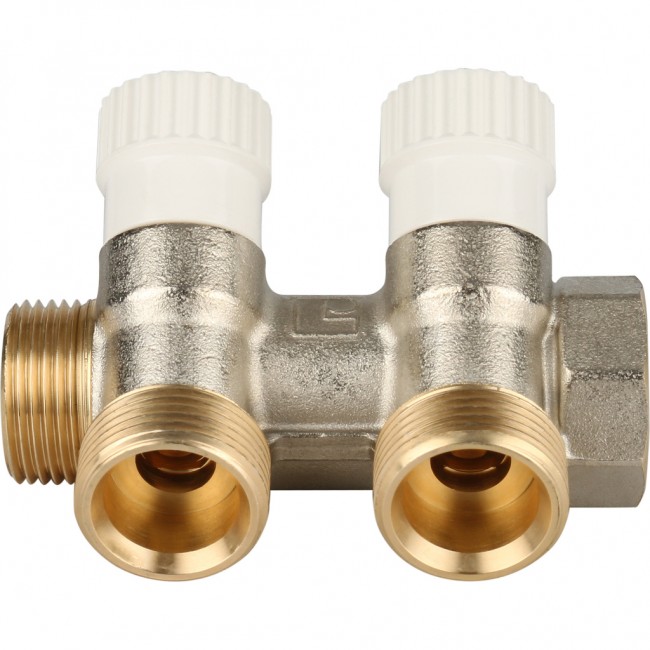 Коллектор распределительный STOUT 3/4", 2 отвода 3/4"ЕК (SMB 6851 343402) в Ростове-на-Дону