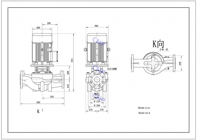 Насос CNP TD 125-11/4