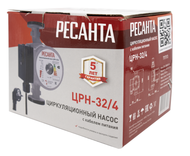 Циркуляционный насос Ресанта ЦРН-32/4 Циркуляционный насос Ресанта ЦРН-32/4