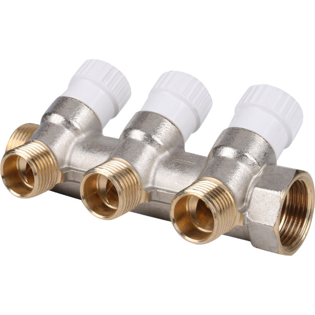 Коллектор распределительный STOUT 3/4", 3 отвода 1/2" (SMB 6851 341203) в Ростове-на-Дону
