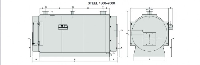 Водогрейный котел STEEL 4500 Водогрейный котел STEEL 4500