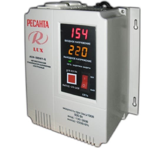 Стабилизатор Ресанта АСН-500Н/1-Ц LUX Стабилизатор Ресанта АСН-500Н/1-Ц LUX