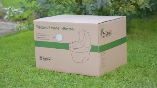 Биотуалет торфяной ЭкоПром Rostok черный Биотуалет торфяной ЭкоПром Rostok черный