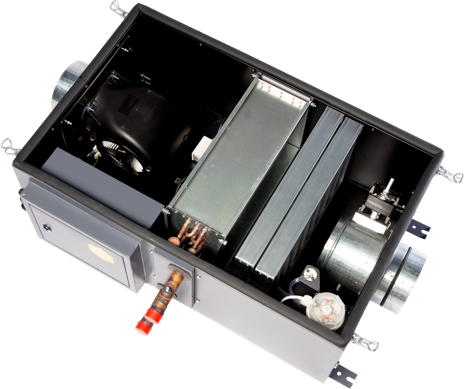 Канальная установка с водяным нагревом Minibox.W-650.PREMIUM Вентилятор EC (Германия) в Ростове-на-Дону