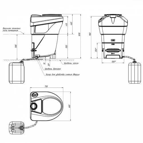 Компостный туалет ЭкоПром Rostok Компостный туалет ЭкоПром Rostok