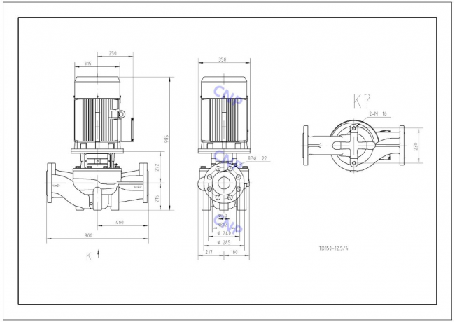 Насос CNP TD 150-12.5/4