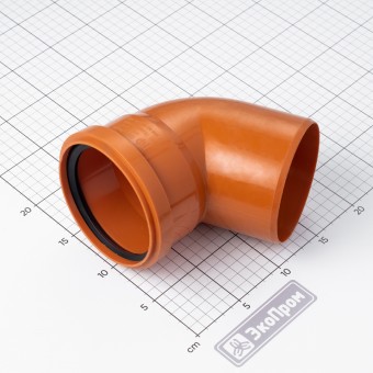 Отвод 110х45 пластик Отвод 110х45 пластик