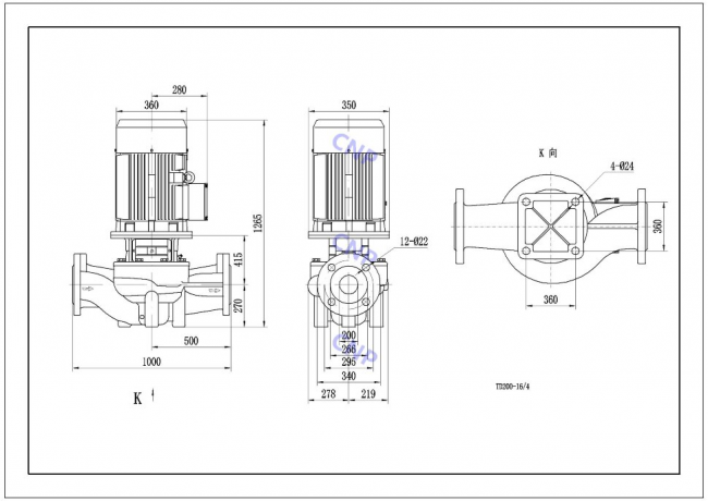 Насос CNP TD 200-15/4