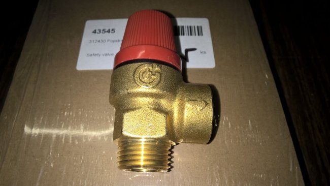Предохранительный клапан 1/2, 3 бар для котлов Thermona THERM 43545 (аналог 40302) в Ростове-на-Дону