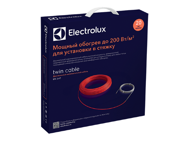 Кабель нагревательный Electrolux ETC 2-17-300 (комплект теплого пола) в Ростове-на-Дону Кабель нагревательный Electrolux ETC 2-17-300 (комплект теплого пола) в Ростове-на-Дону