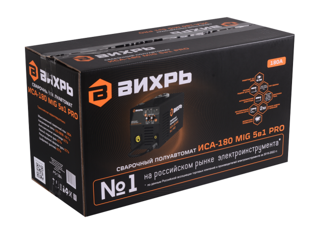 Сварочный полуавтомат Вихрь ИСА-180 MIG PRO