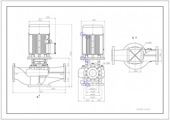 Насос CNP TD 200-23/4 Насос CNP TD 200-23/4