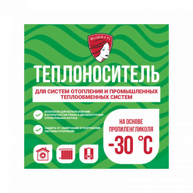 Теплоноситель Federica Bugatti -30°C 10 кг на основе полипропиленгликоля