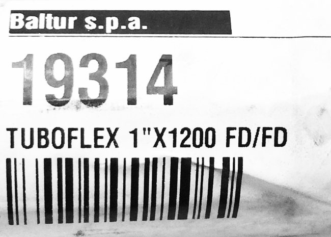 Гибкий топливный шланг TUBOFLEX 1X1200 FD/FD арт. 19314 (3-19-2113) в Ростове-на-Дону Гибкий топливный шланг TUBOFLEX 1X1200 FD/FD арт. 19314 (3-19-2113) в Ростове-на-Дону