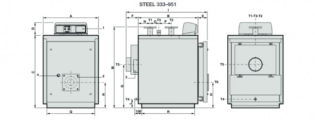 Водогрейный котел STEEL 333 Водогрейный котел STEEL 333