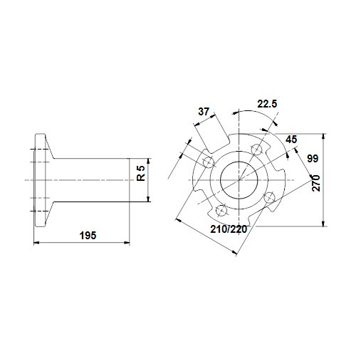 Переходной фланец Grundfos для SP и SPN Acc, Flange R5xDN125 PN40 EN 1.4308 (арт. 160149) в Ростове-на-Дону