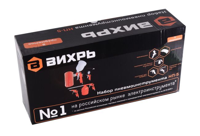 Набор пневмоинструмента для компрессора Вихрь НП-5
