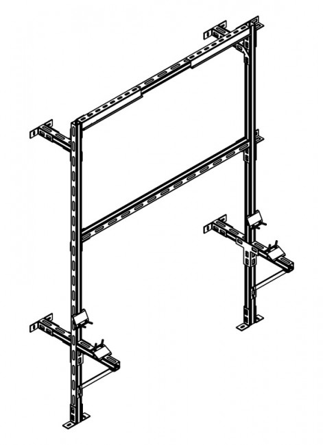 Несущая рама для 1-го котла THERM TRIO 90 (72507) Несущая рама для 1-го котла THERM TRIO 90 (72507)