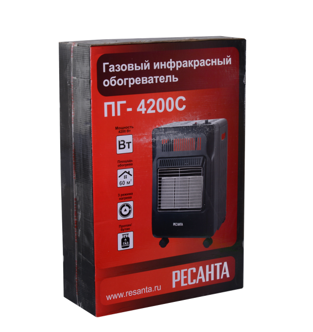 Газовый инфракрасный обогреватель Ресанта ПГ-4200С Газовый инфракрасный обогреватель Ресанта ПГ-4200С