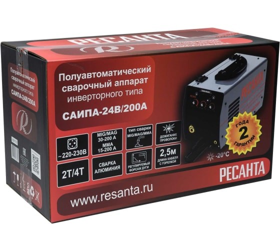 Сварочный полуавтомат Ресанта САИПА-24В/200А (MIG/MAG) в Ростове-на-Дону Сварочный полуавтомат Ресанта САИПА-24В/200А (MIG/MAG) в Ростове-на-Дону