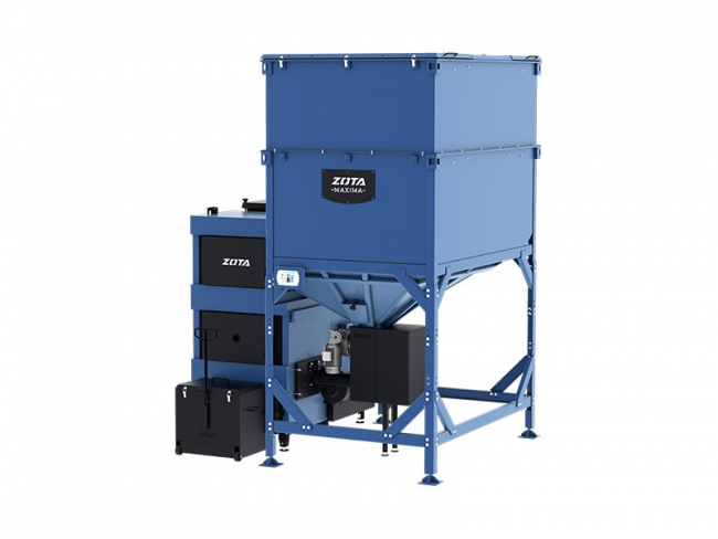 Котел универсальный MAXIMA 150 "один шнек" + Бункер 800 л (комплектация №1) Котел универсальный MAXIMA 150 "один шнек" + Бункер 800 л (комплектация №1)