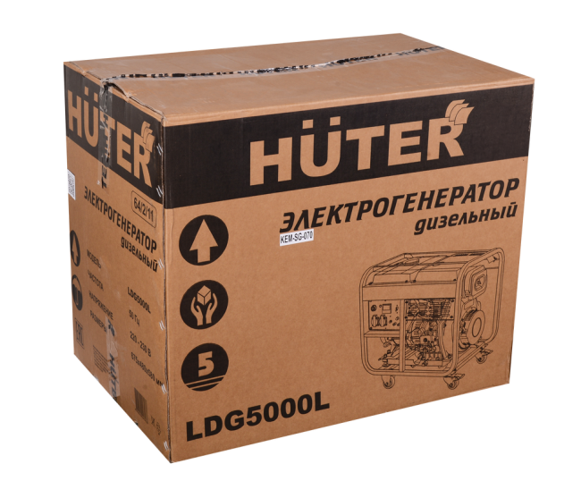 Электрогенератор дизельный LDG 5000L Huter Электрогенератор дизельный LDG 5000L Huter