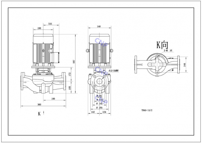 Насос CNP TD 65-15/2 Насос CNP TD 65-15/2