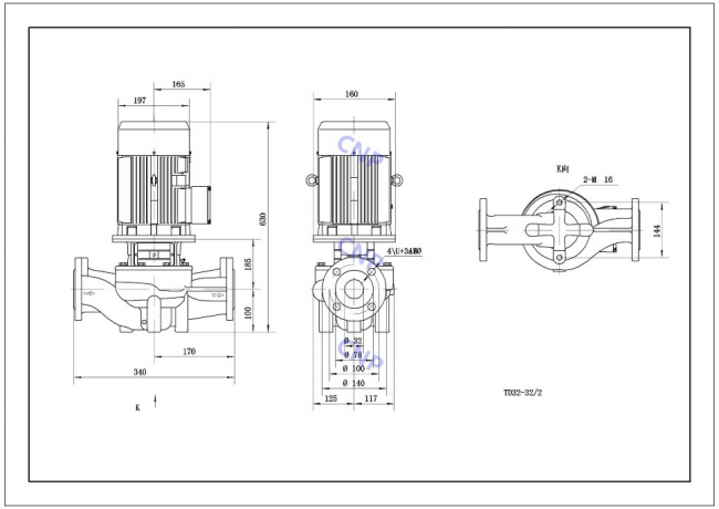 Насос CNP TD 32-32/2 Насос CNP TD 32-32/2