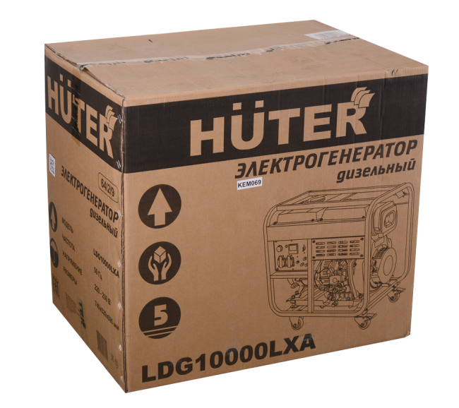 Электрогенератор дизельный LDG 10000LXА Huter