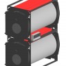 Котел стальной жаротрубный сдвоенный TEPLOFOR DD200/200 для горелок на газе и жидком топливе