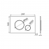 Инсталляция для унитаза AlcaPlast с кнопкой смыва M678 (черный матовый)