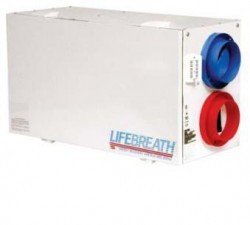 Приточно-вытяжная установка для вентиляции с рекуператором тепла Lifebreath MAX300DCS в Ростове-на-Дону
