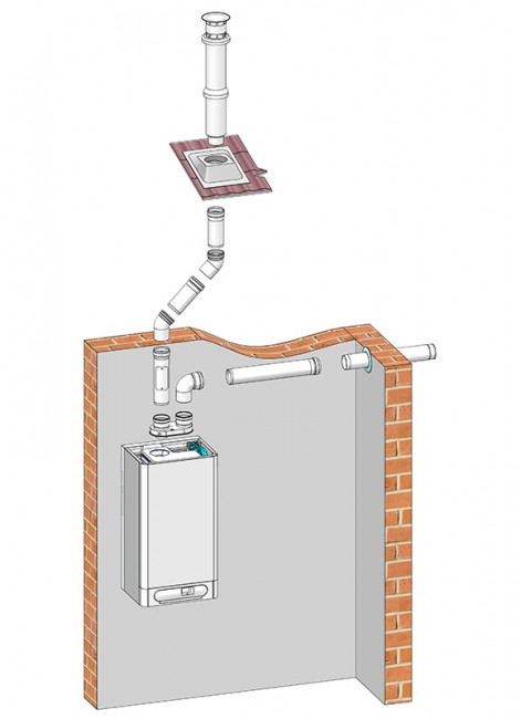 Дымоудаление THERM 2x ø 80 в Ростове-на-Дону
