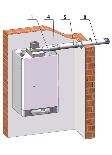 Дымоудаление THERM 1x ø 80 в Ростове-на-Дону