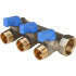 Коллектор 3 отвода с шаровыми кранами STOUT 3/4" 1/2" (синие ручки) (SMB 6201 341203) в Ростове-на-Дону Коллектор 3 отвода с шаровыми кранами STOUT 3/4" 1/2" (синие ручки) (SMB 6201 341203) в Ростове-на-Дону