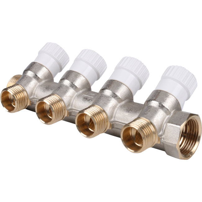 Коллектор 4 отвода с шаровыми кранами STOUT 3/4" 1/2" (SMB 6851 341204) в Ростове-на-Дону Коллектор 4 отвода с шаровыми кранами STOUT 3/4" 1/2" (SMB 6851 341204) в Ростове-на-Дону