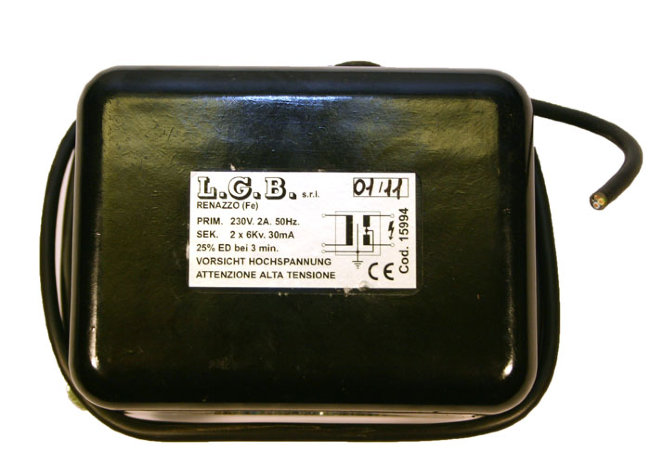 Трансф. поджига LGB Prim. 230В/2A/50Гц, Sec. 2x6кВ/30мА (WBO 180-240,  BT 120 DSG 1203V) арт. 15994 (3-18-0630) в Ростове-на-Дону
