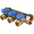 Коллектор 3 отвода с шаровыми кранами STOUT 1" 1/2" (синие ручки) (SMB 6201 011203) в Ростове-на-Дону Коллектор 3 отвода с шаровыми кранами STOUT 1" 1/2" (синие ручки) (SMB 6201 011203) в Ростове-на-Дону